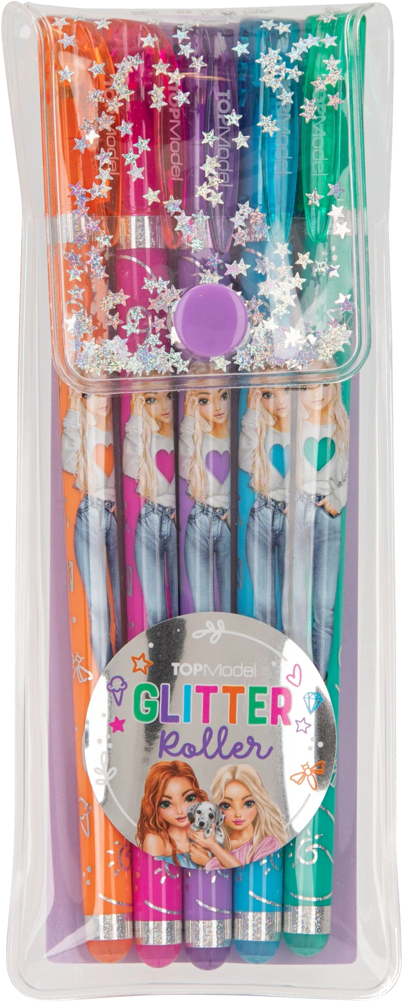 Glittergelpennor TopPModel 5-pack