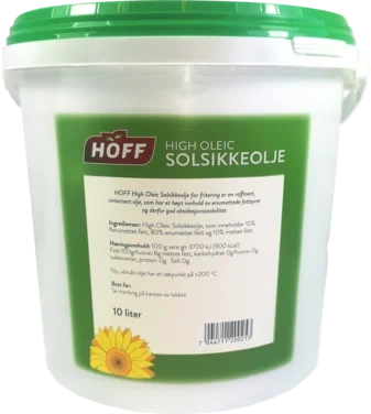 Hoff High Oleic Solsikkeolje For Frityr 10l