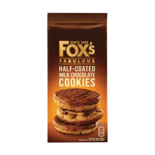 Half-Coated Milk Chocolate Cookies