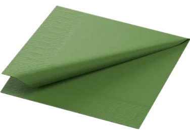 Serviett 3lags 24cm Leaf Green
