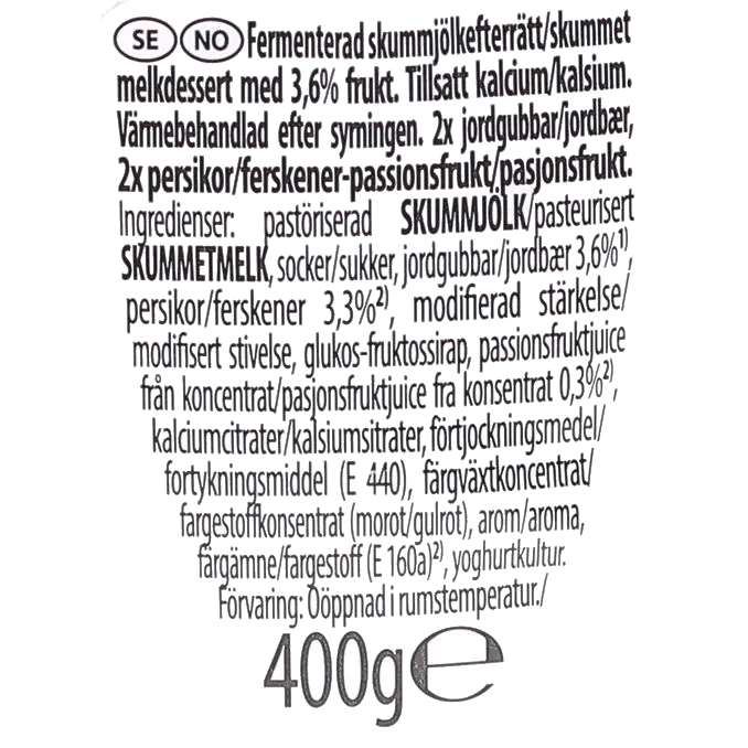 Yoginos Skummjölk Efterrätt 24-pack