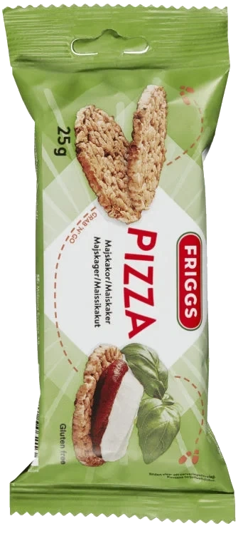 Maiskaker Pizza glutenfri 25g Friggs