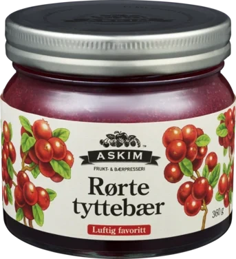 Rørte Tyttebær 360g Askim Frukt og Bærpresseri