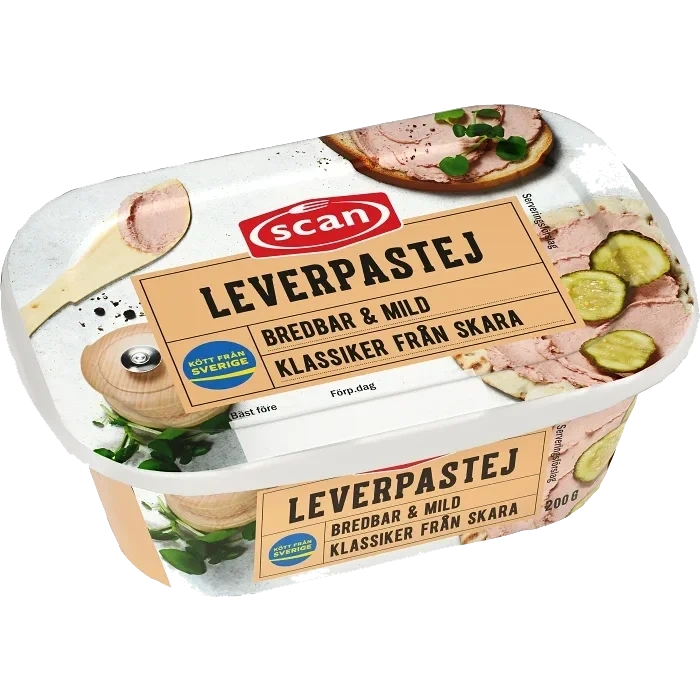 Leverpastej Bredbar 200g Scan