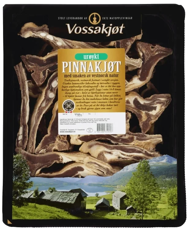 Pinnakjøt Urøykt Kutta Vossakjøt