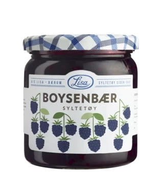 Boysenbærsyltetøy 420 Gr Glass 60% Bær Lisa