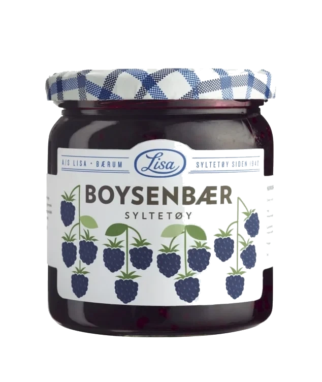 Boysenbærsyltetøy 420 Gr Glass 60% Bær Lisa