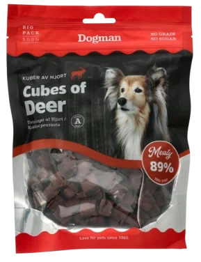 Cubes Of Deer 300g Dogman