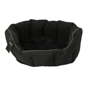Seng Buddy Oval Svart/grå 70x55x23cm l