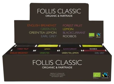 Green Tea, Økologisk & Fairtrade, 100stk, Follis Classic