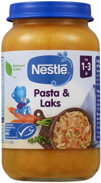 Pasta & Laks 1-3år 220g