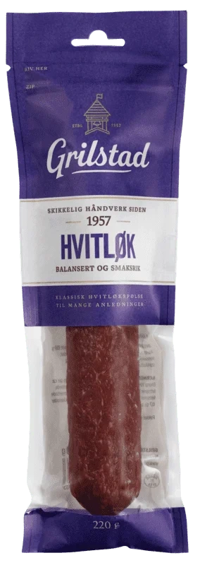 Hvitløkspølse Hel 220g