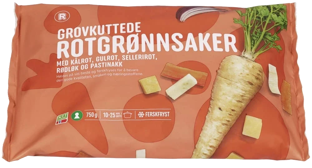 Rotgrønnsaker Grovkuttet