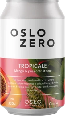 OSLO ZERO  Tropicale Mango & Passionfruit Sour Ale Zero 33 cl
