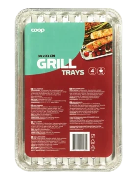 Alu Grill Trays 34x23 Cm