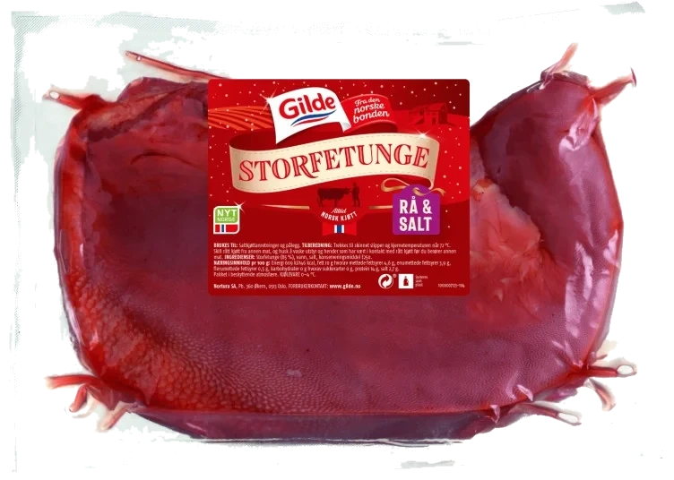 Storfetunge Stor Rå Salt Hel Pk