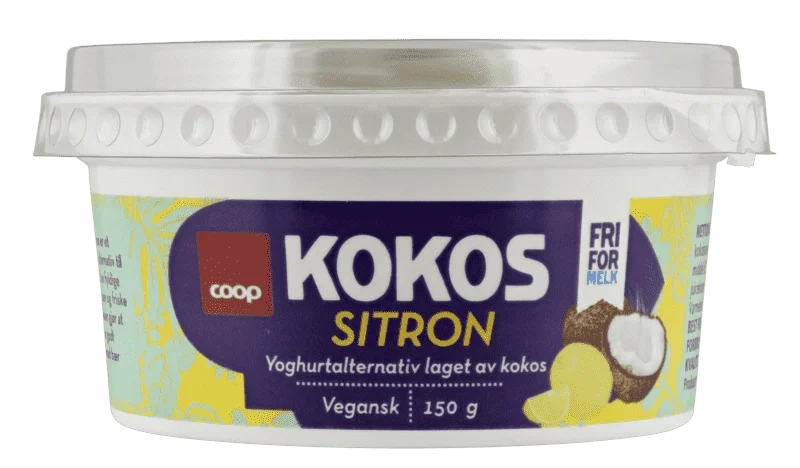 Coop Kokos Sitron Yoghurtalternativ 150g