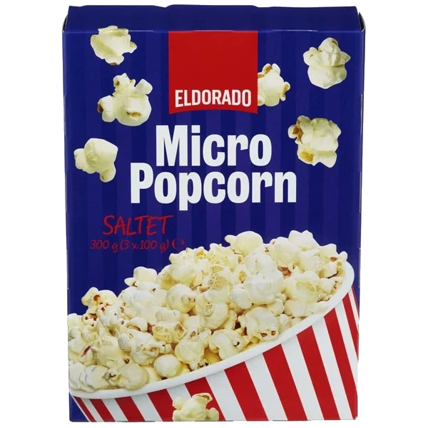 Micropopcorn Saltet 300g Eldorado
