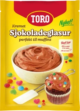 Sjokoladeglasur Kremet 126g Toro