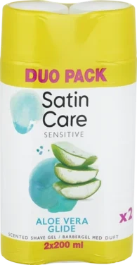 Barbergel Satin Care Aloe Vera 2x200 Ml.twinpack Gillette
