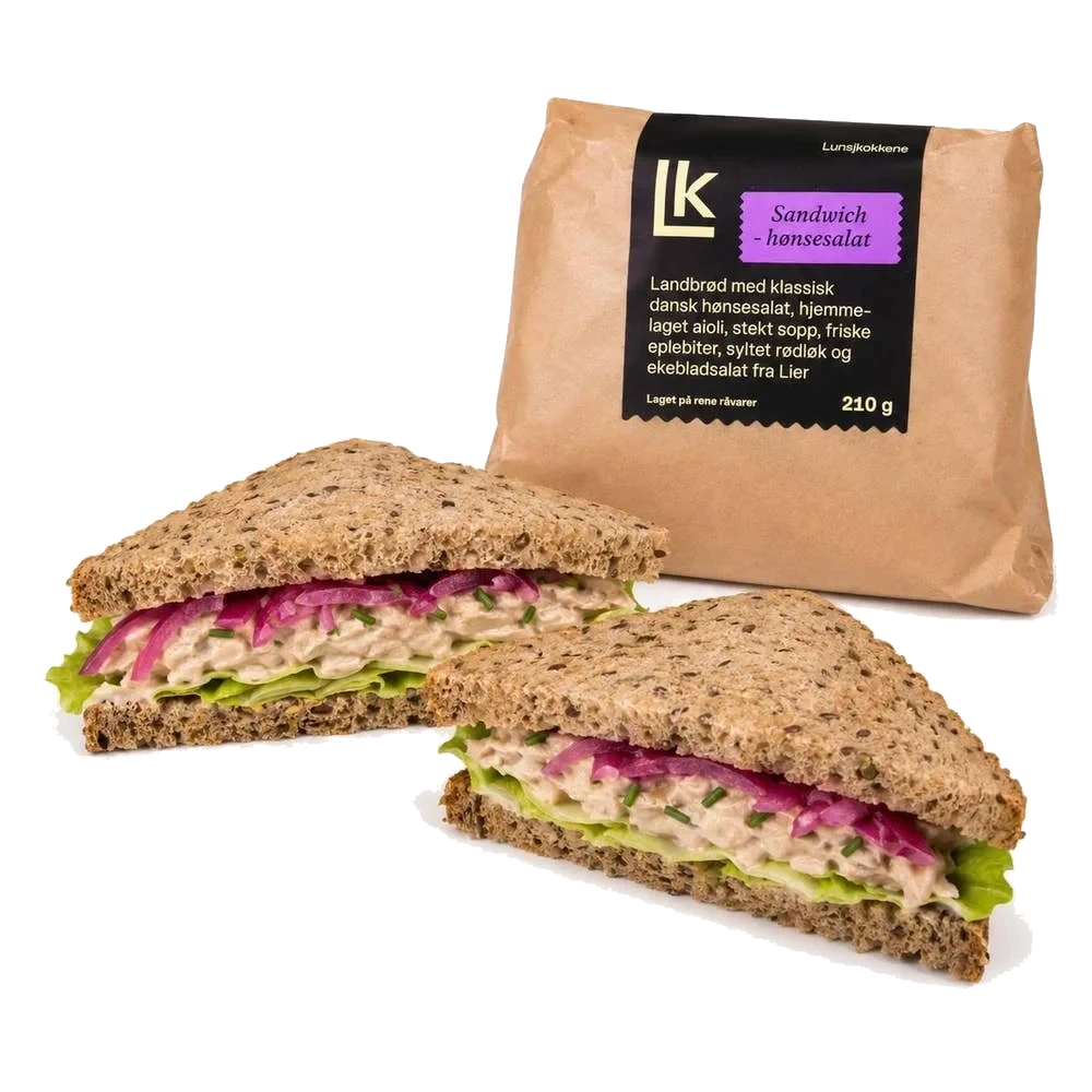 Sandwich med hønsesalat