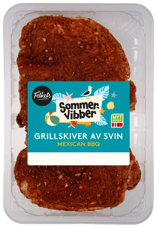 Svin Grillskiver Krydret Ca460g Sommervibber