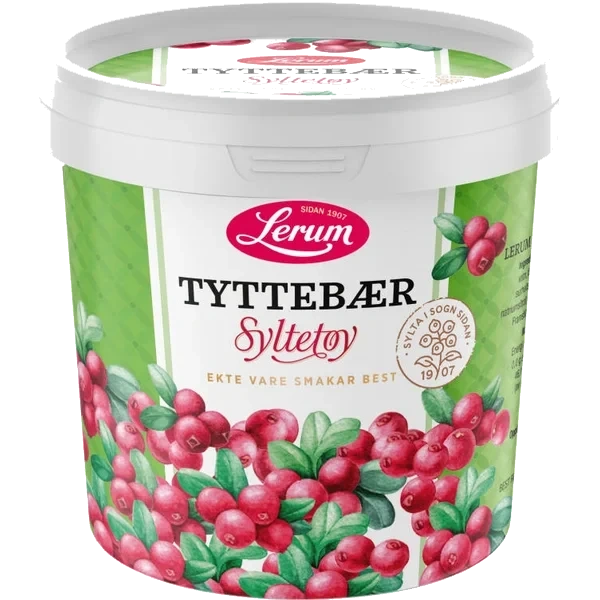 Tyttebærsyltetøy 1kg Lerum