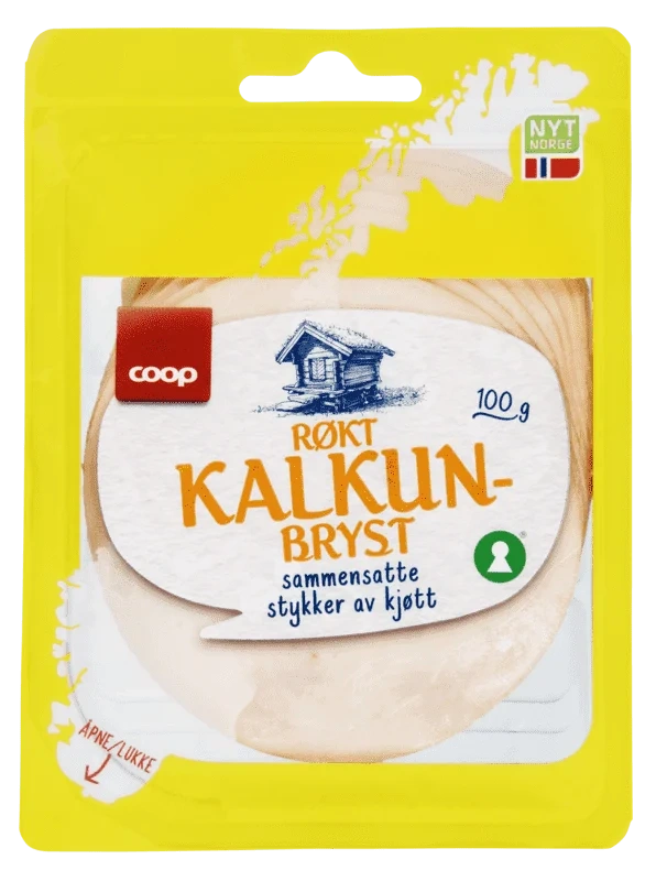 Coop Røkt Kalkunbryst 100g
