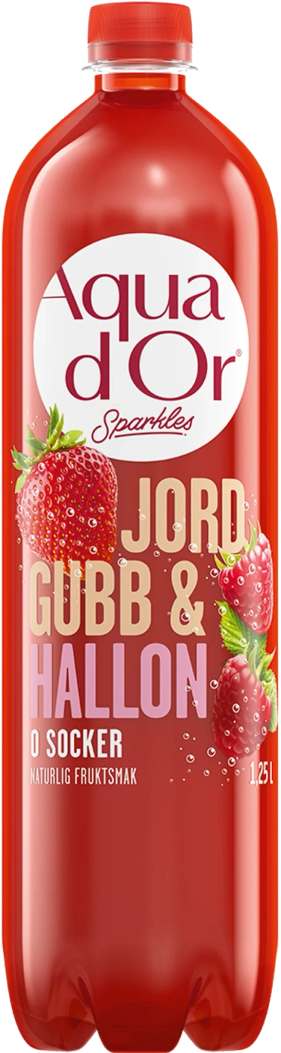 Kolsyrat vatten Jordgubb & hallon