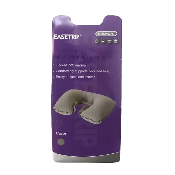 Inflatable Neck Pillow - Grå