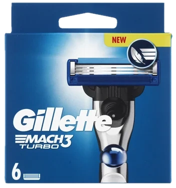 Mach3 Blader Turbo 6stk Gillette