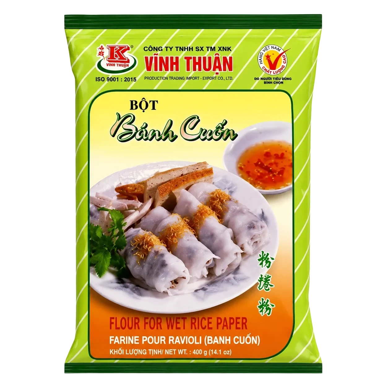 Flour Wet Ricepaper 400g Vinh Thuan