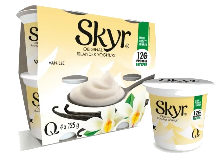 Skyr Vanilje 4x125g Q