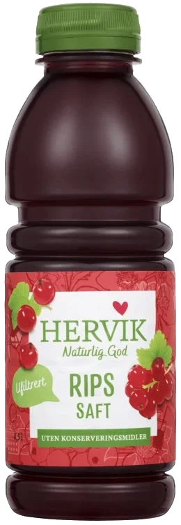 Hervik Ufiltrert Ripssaft 0.5l