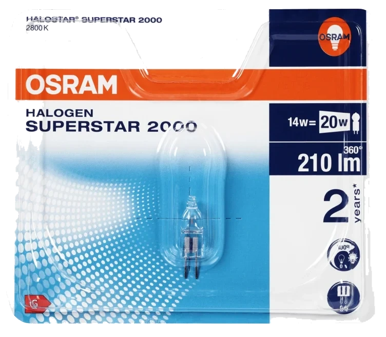 Halogenpære Halostar 14w 12v G4
