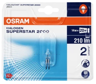 Halogenpære Halostar 14w 12v G4