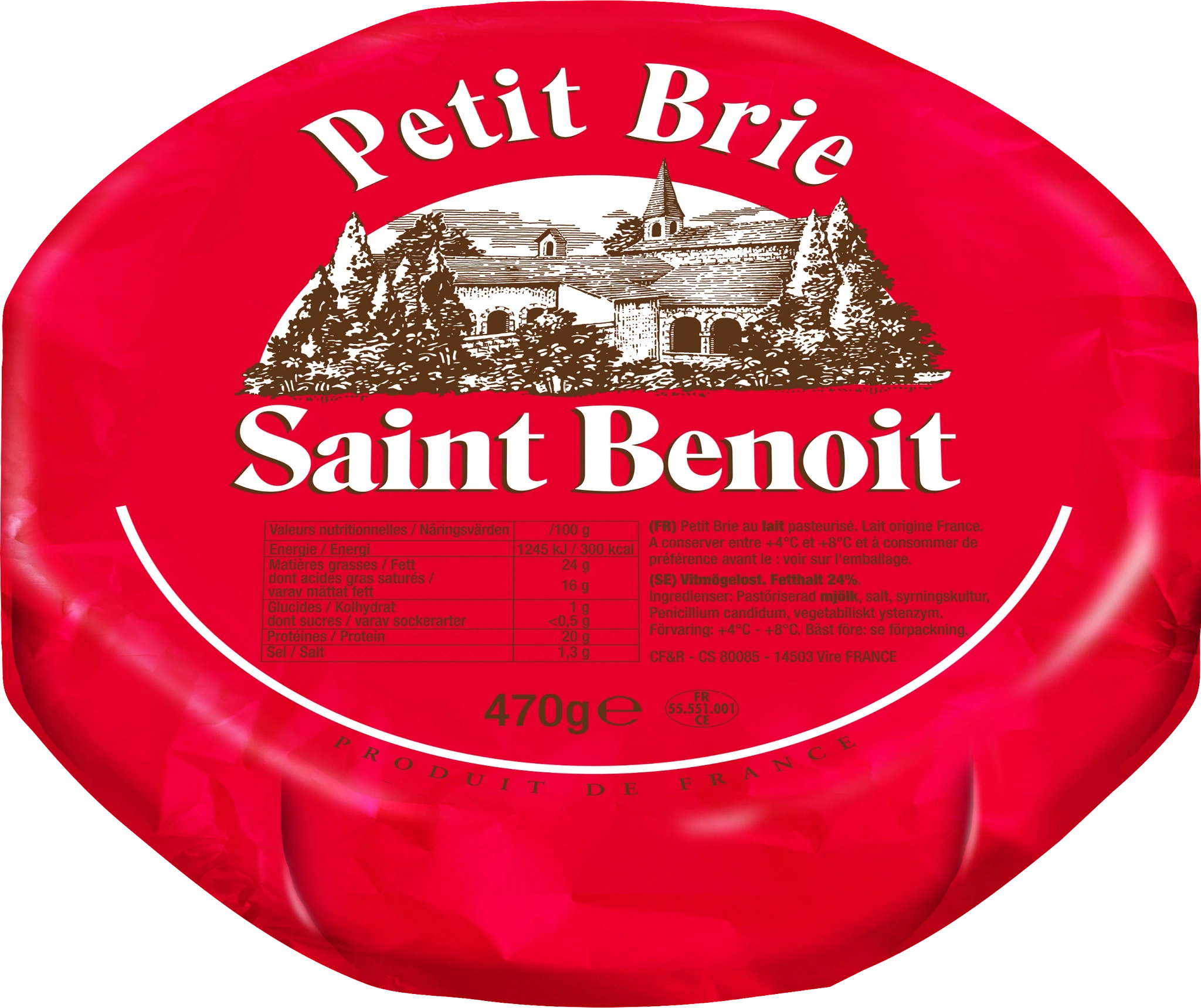 Fransk brie vitmögelost 470g