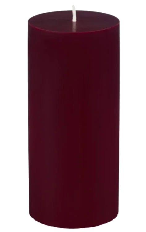 Kubbelys Vinrød 100% Stearin 15cm Unik