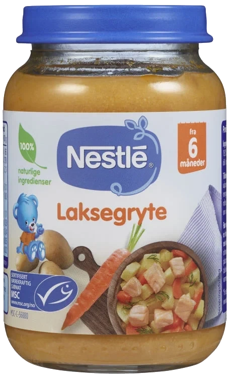 Laksegryte 6mnd 190g Nestle