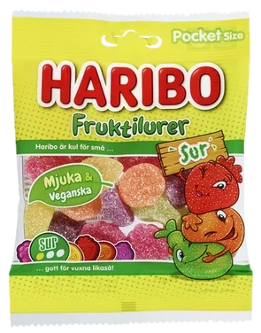 Fruktilurer Sur 75g Haribo