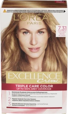 Loreal Paris Excellence Creme Golden Beige Blonde 7.31