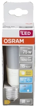 Lyspære Led Stick Ice 74 10w/827 Matt E27
