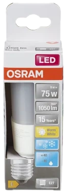 Lyspære Led Stick Ice 74 10w/827 Matt E27