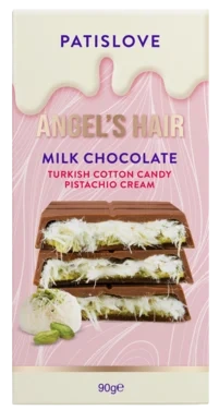 Angel's Hair Milk Chocolate Cotton Candy & Pistachio Cream