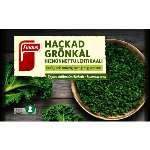 Hackad Grönkål Fryst