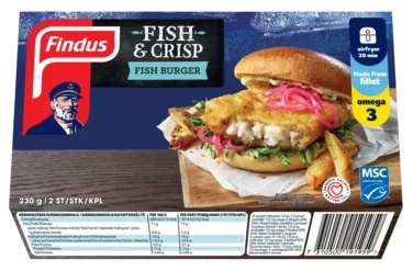 Fish and crisp Fish burger MSC 230g Findus