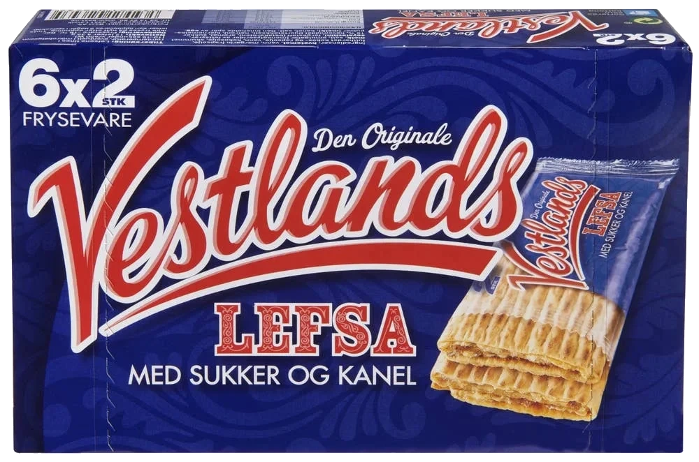 Vestlandslefsa Kanel og Sukker