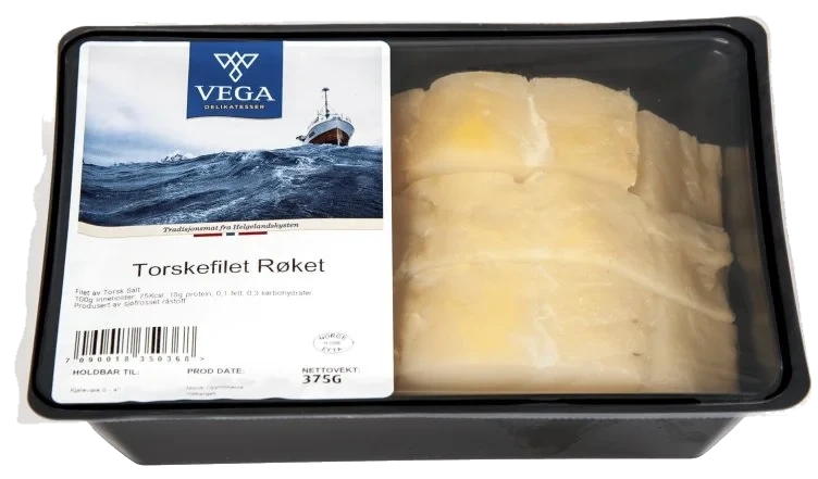Torskefilet Røkt 375g Vega