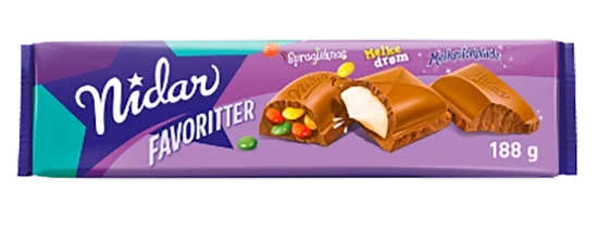 Nidar Favoritter Blå 188g