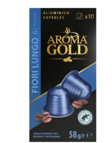 Aroma Gold Fiori Lungo 10Kapsler